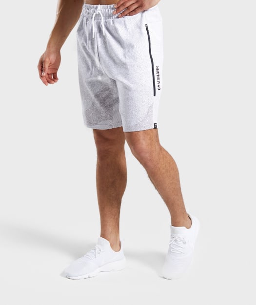 Gymshark Ultra Jacquard Shorts - White