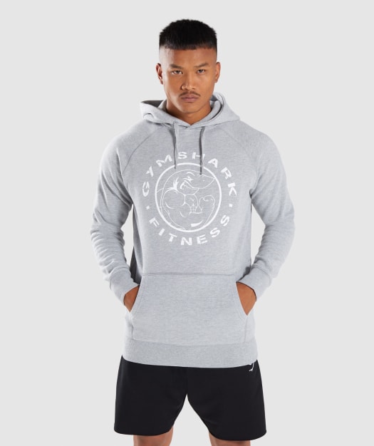 Gymshark Legacy Hoodie - Light Grey Marl