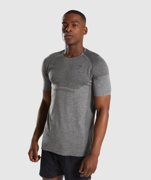 Gymshark Shadow X Seamless T-Shirt - Charcoal Marl