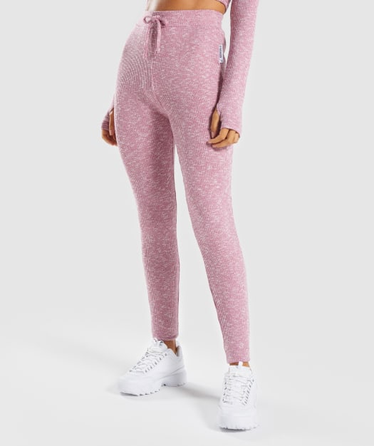 Gymshark Slounge Leggings - Dusky Pink Marl