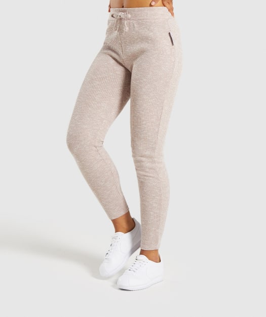 Gymshark Slounge Leggings - Taupe Marl