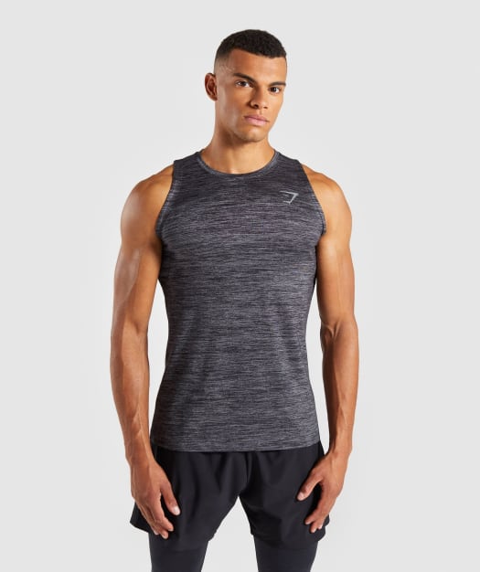 Gymshark Swerve Tank - Black Marl