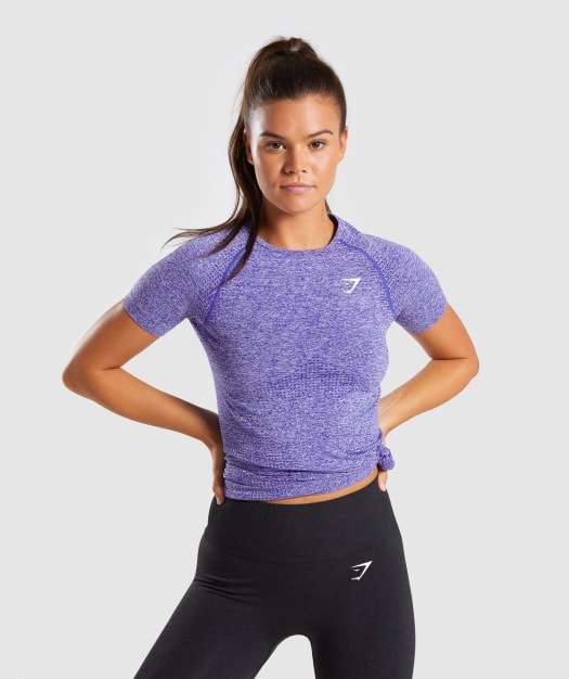 Gymshark Vital Seamless T-Shirt - Indigo Marl