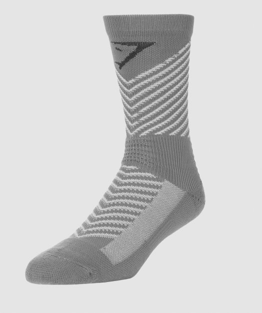 Gymshark Thick Tech Crew Socks - Light Grey
