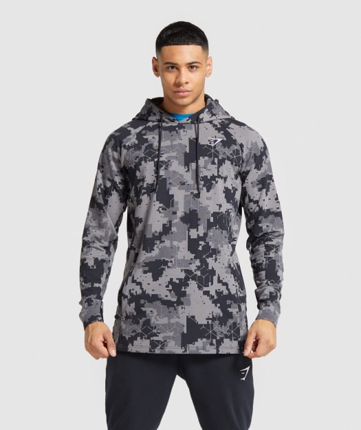 Gymshark Critical Hoodie - Camo Print Image A