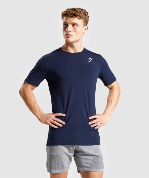 Gymshark Critical T-Shirt - Dark Blue Image A