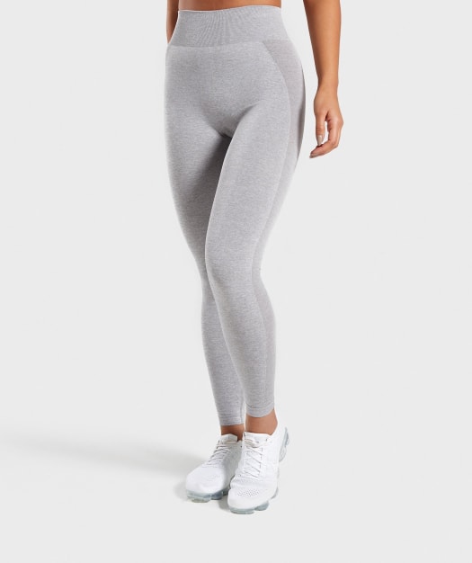 Gymshark Flex High Waisted Leggings - Light Grey/Blue