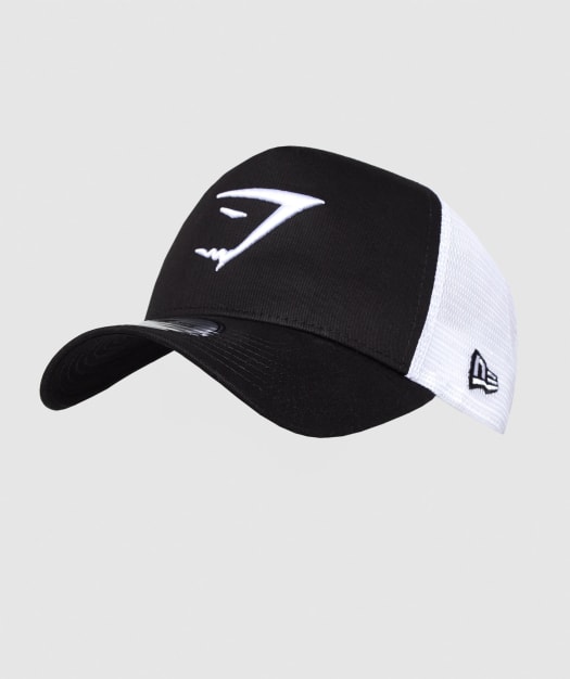 Gymshark New Era Mesh Trucker - Black/White