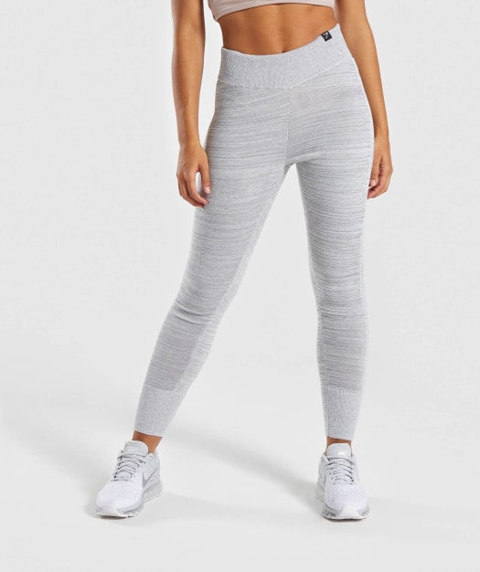 Gymshark Time Out Knit Joggers - Light Grey