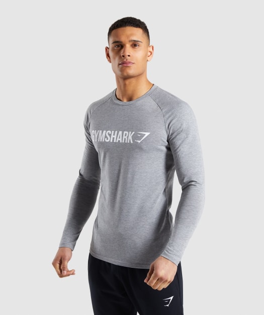 Gymshark Apollo Long Sleeve T-Shirt - Grey