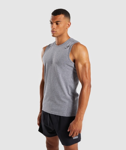 Gymshark Define Seamless Tank - Smokey Grey Marl