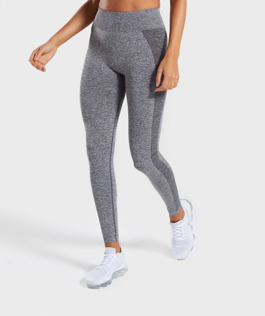 Gymshark Flex High Waisted Leggings - Grey/Pink
