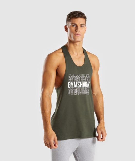 Gymshark Haze Stringer - Woodland Green