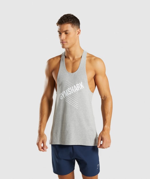 Gymshark Score Stringer - Light Grey Marl