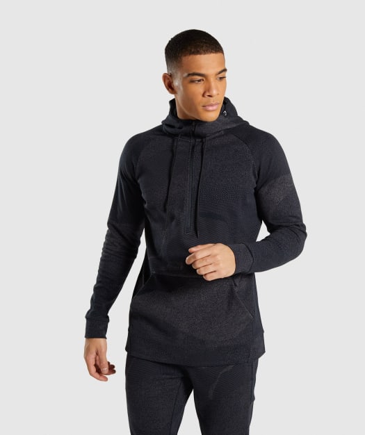 Gymshark Ultra Jacquard Hoodie - Charcoal