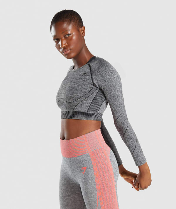 long sleeve baggy gym top