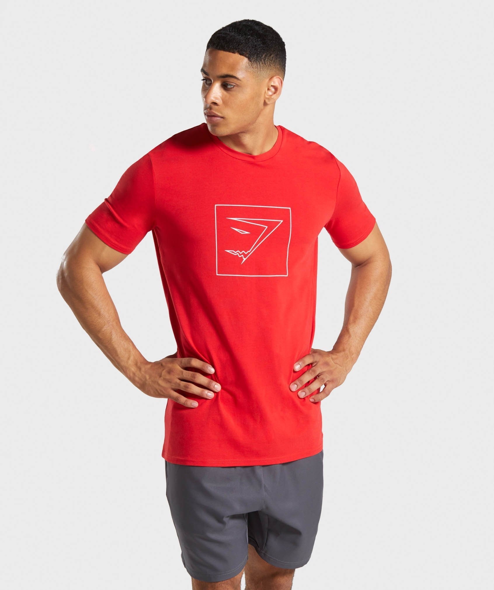Gymshark Outline T-Shirt - Red