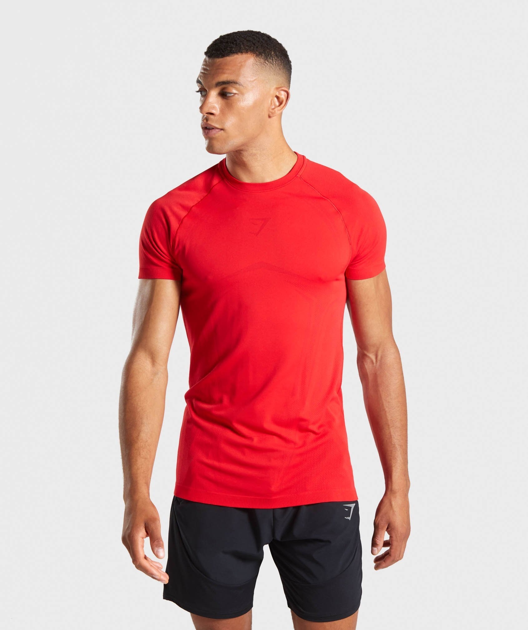 Gymshark Lightweight Seamless T-Shirt - Red