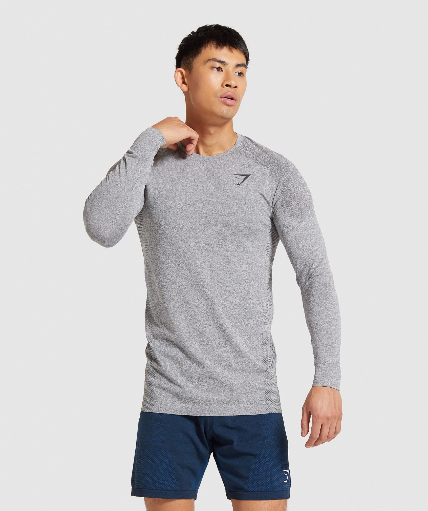 Gymshark Vital Seamless Long Sleeve T-Shirt - Grey